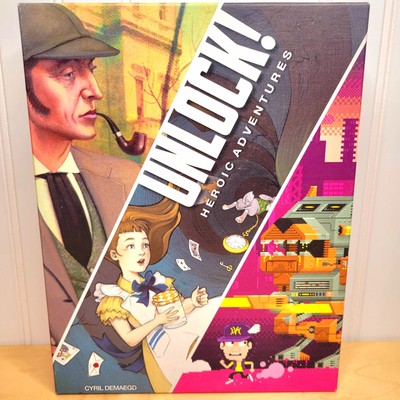 UNLOCK! Heroic Adventures: Alice In Wonderland - Sherlock Holmes Board Game 