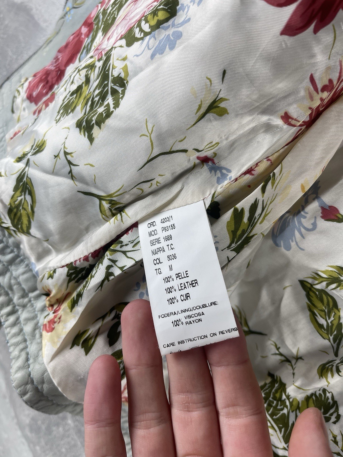 Santa Croce Leather / Python Insert Cropped Jacke… - image 12