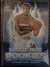 #14 Alexandre Sarr RC White Hot Rookies Purple Prizm - 2024-25 Optic Basketball