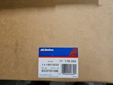 Nos Acdelco 178-393 Power Brake Booster-vacuum Gm 18015939 Nos Acdelco 178-393 Power Brake Booster-vacuum Gm 18015939