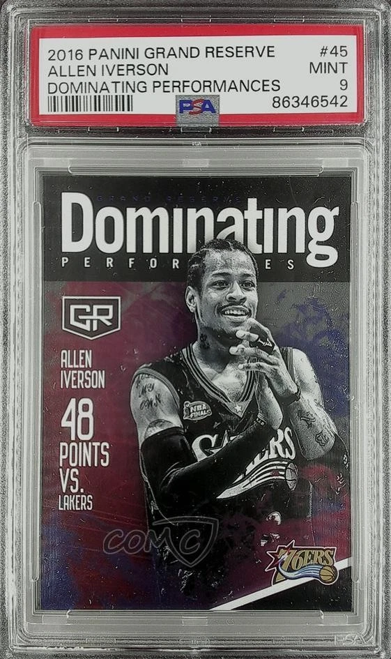その他 2016-17 panini Noir Allen Iverson /75 Panini Allen Iverson Basketball 2016-17 Season Sports Trading