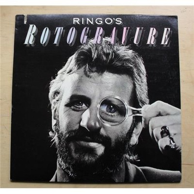 RINGO STARR ROTOGRAVURE LP 1976 WITH G/FOLD COVER (SAW CUT IN COVER) USA