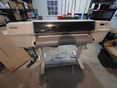 HP DesignJet 2000CP Large Format Plotter Printer w/ Stand Parts Repair