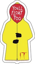 Stickers - C&D Visionary - IT You'll Float Too 3"x5.5" NEW Decal I.T. Movie