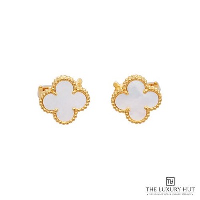 Van Cleef & Arpels Vintage Alhambra 18kt Gelbgold & Perlmutt Ohrring...