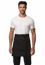 Waist Apron for Men Server Bistro Half 4251BY 1 Pack Black