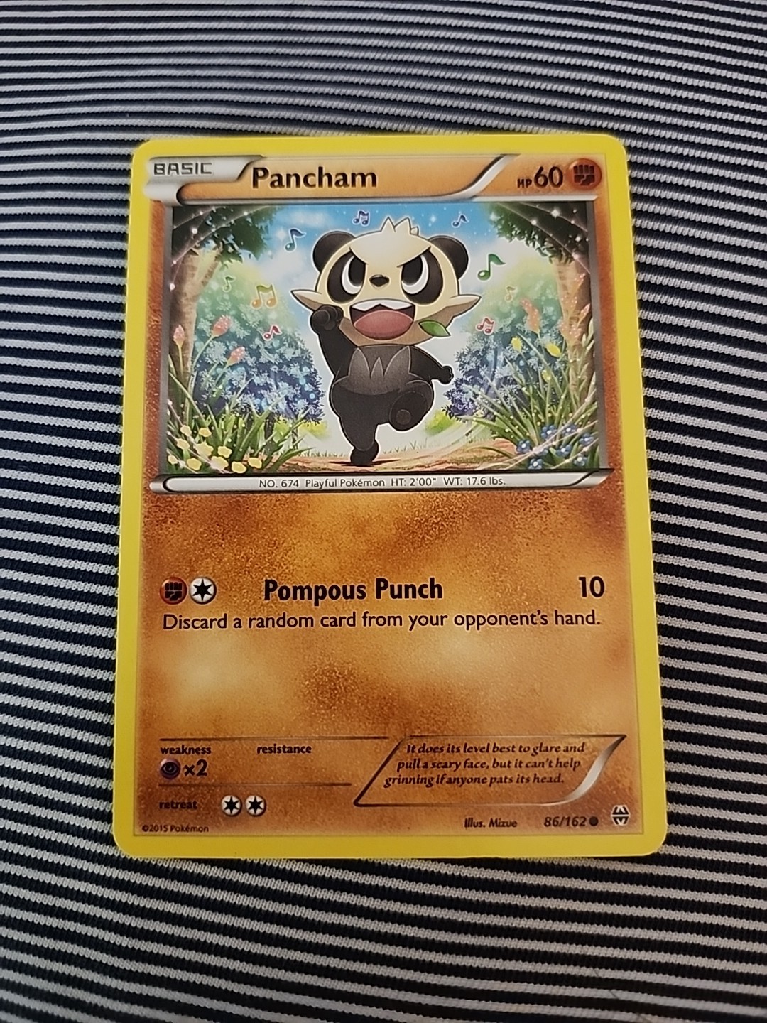 Pokemon TCG Pancham 86/162 Breakthrough Regular