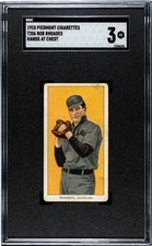 1910 Piedmont Cigarettes (T206) Bob Rhoades Hands At Chest SGC 3