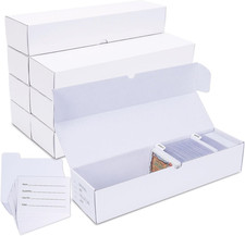 Trading-Card Storage Box, 8-Pack 1000 Count Corrugated Cardboard Storage Box w