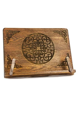 , Buchhalter aus Holz, VintageStil, tragbar, verstellbar, Kochbuchhalter, Tab... - Bild 1 von 4