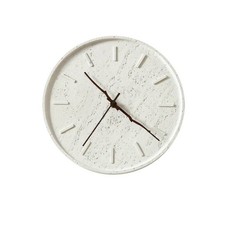 Wanduhr in Steinoptik mit strukturiertem Zifferblatt pr&auml;zise f&uuml;r gewerbliche Innenr&auml;ume