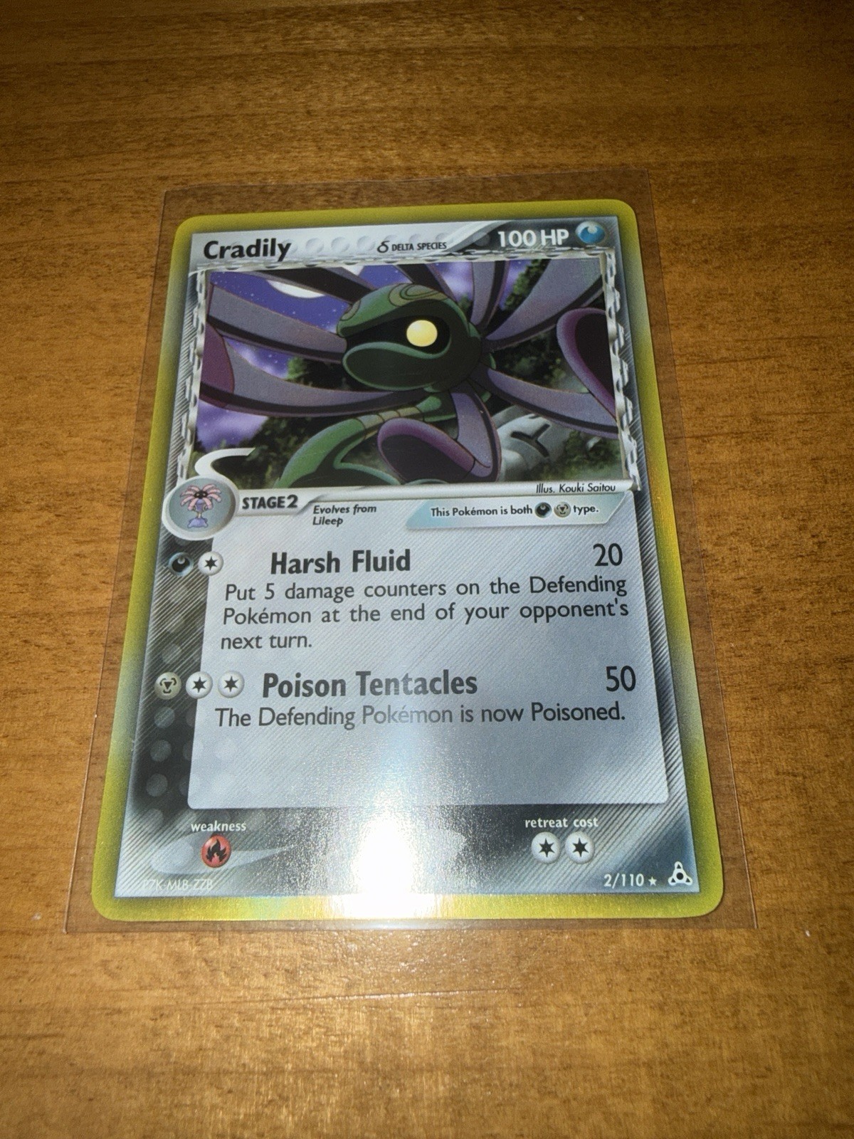 Pokemon TCG Cradily Holon Phantoms 2006 2/110 Delta Holo Rare ENG NM