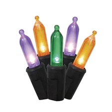 Multicolor Lights, 100CT, LED Minis, 19.5ft, Halloween Indoor/Outdoor Celebrate