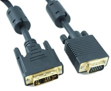 6ft DVI-A ANALOG ONLY Single Link to VGA 28 AWG Gold Plated Cable