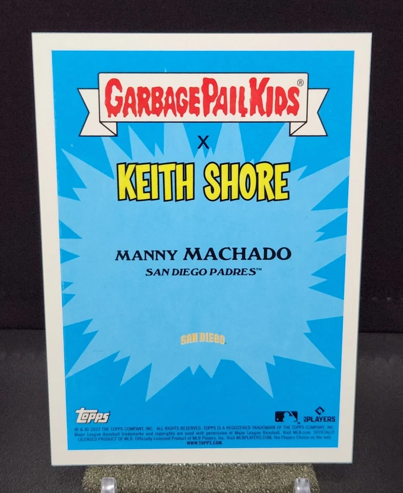 2022 Topps Gpk X Mlb Series 1 Many Machado 11a Manny Machado Green Foil /75 - Image 2 of 2