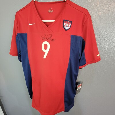 Nike 2 SIGNATURES USA National Soccer Team #9 Mia Hamm Red Jersey
