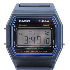 [Brand New] Casio F-84W-1QJH Black Light Men's Standard Digital Wristwatch
