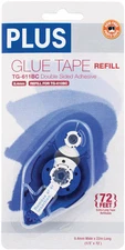 PLUS Glue Tape Adhesive Permanent Refill Cartridge 1/3" x 72' TG-611 for TG-610