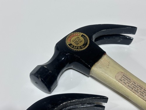 NOS 2pc AMES Servall 11776 SN20 20oz. Claw Hammer Set Lot - Wood Handle - Picture 5 of 11