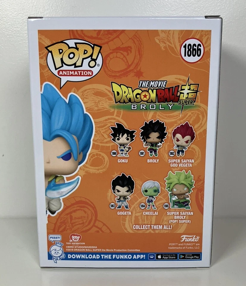 Dragon Ball Super #1866 SSGSS Gogeta Funko Pop! Pegatina Common SE nueva P/P Foto 2 de 4