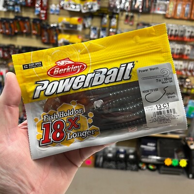 Berkley Powerbait Power Worms 7'' Motoröl - Seeköder Angeln