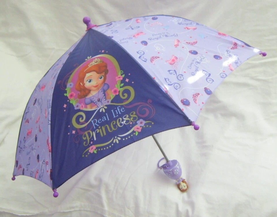 Paraguas Niño Unisex 27" Disney Sofía la Primera Princesa Púrpura con Licencia! ¡Nuevo! Foto 2 de 4