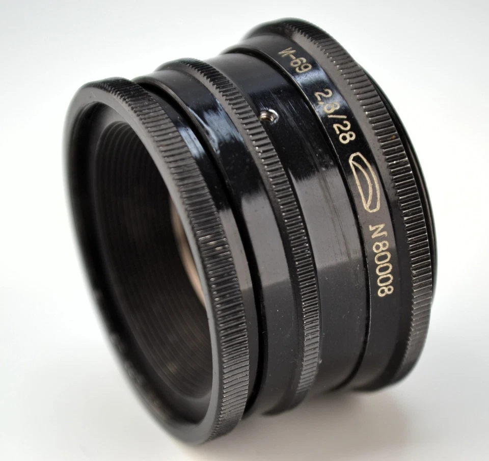 SUPER RARE EDITION! 1980! SOVIET USSR PANCAKE INDUSTAR-69 LENS f2.8/28 M39 mount - Image 2 of 4