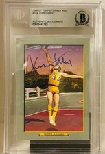 2006-07 Topps Turkey Red Jerry West #244 BAS Certified BGS Signed Auto HOF 