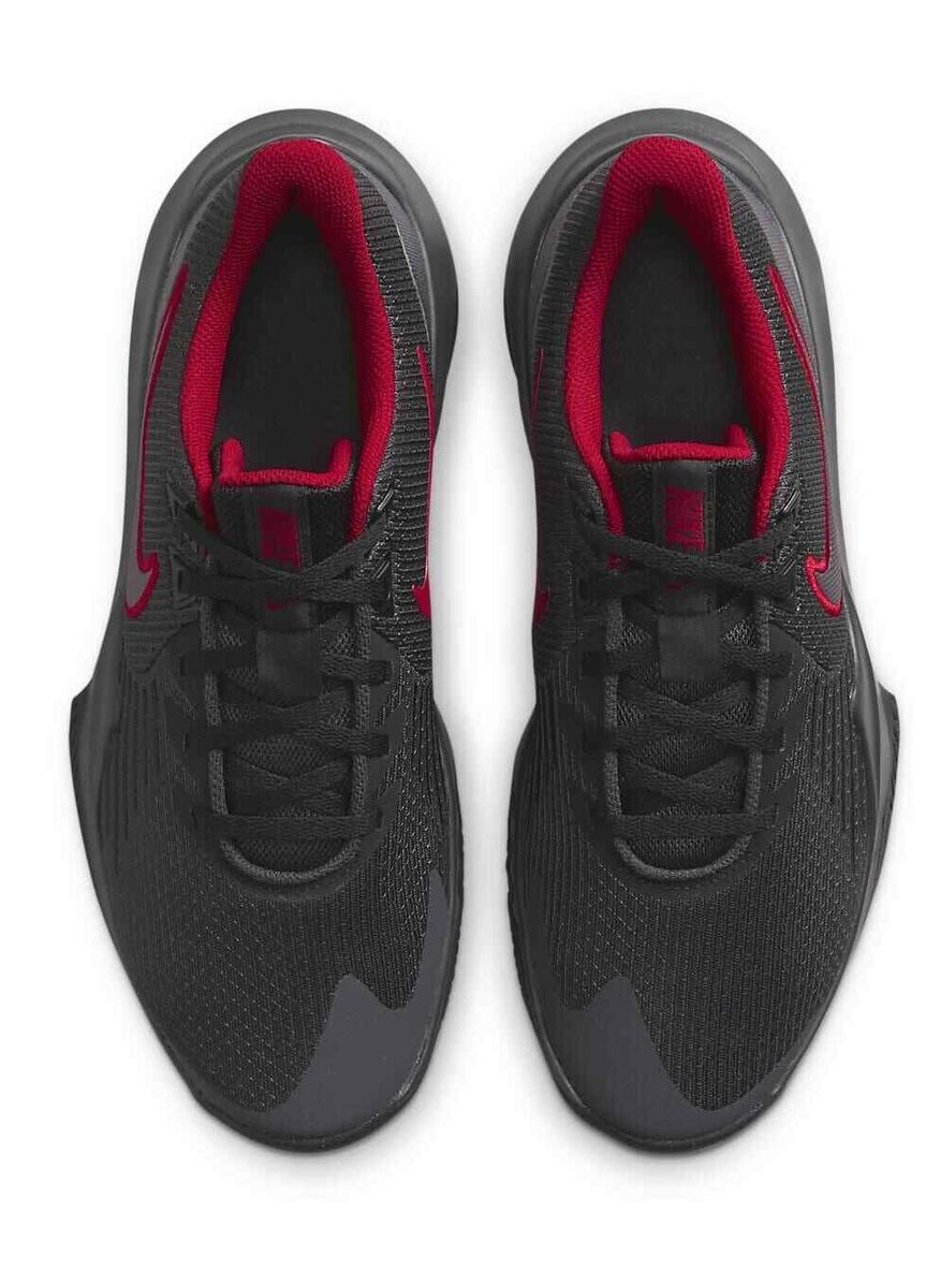 NIB MENS NIKE PRECISION V 5 BLACK RED GREY BASKETBALL ATHLETIC SHOES