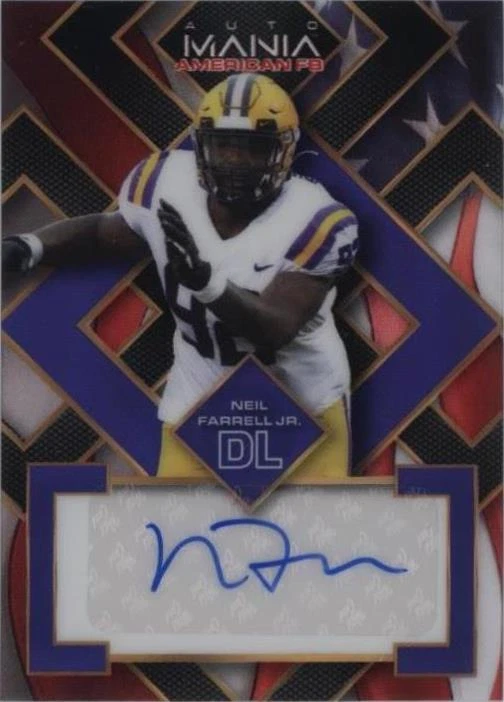 2022 Wild Card Auto Mania American Football Neil Farrell Jr. #AMA-SQ78