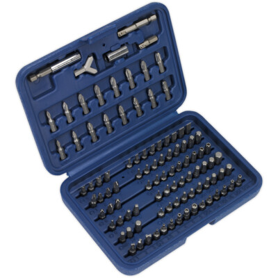 100 Stück Elektrowerkzeug Sicherheitsbit Set - Chrom Vanadium Stahl Bits - Gehäuse