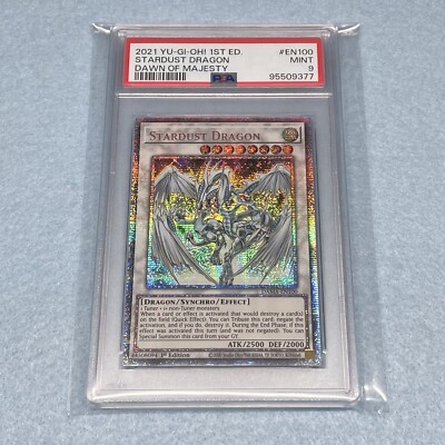 Yugioh Stardust Dragon DAMA 1st Edition Starlight Rare Card PSA 9