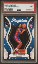 2023 DONRUSS AUSAR THOMPSON ROOKIE CARD MAGICIANS INSERT PISTONS #4 RC PSA 9 🔥