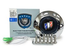 Vsw 6-bolt Chrome Horn Button Buick Tri-shield Emblem Vsw 6-bolt Chrome Horn Button Buick Tri-shield Emblem