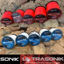Sea Fishing Line Bulk Spool 15lb 18lb 20lb 25lb 30lb Sonik Ultrasonik Beach Boat
