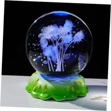 3D Crystal Ball Decor I Love You Gifts for Her Romantic Anniversary Rose