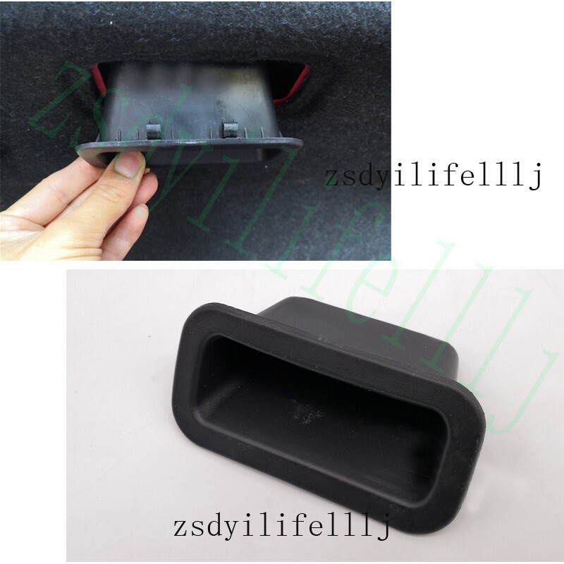 1x For Mazda 3 2014-2018 Sedan Rear Trunk Tailgate Black ABS Handle Cover Trim b