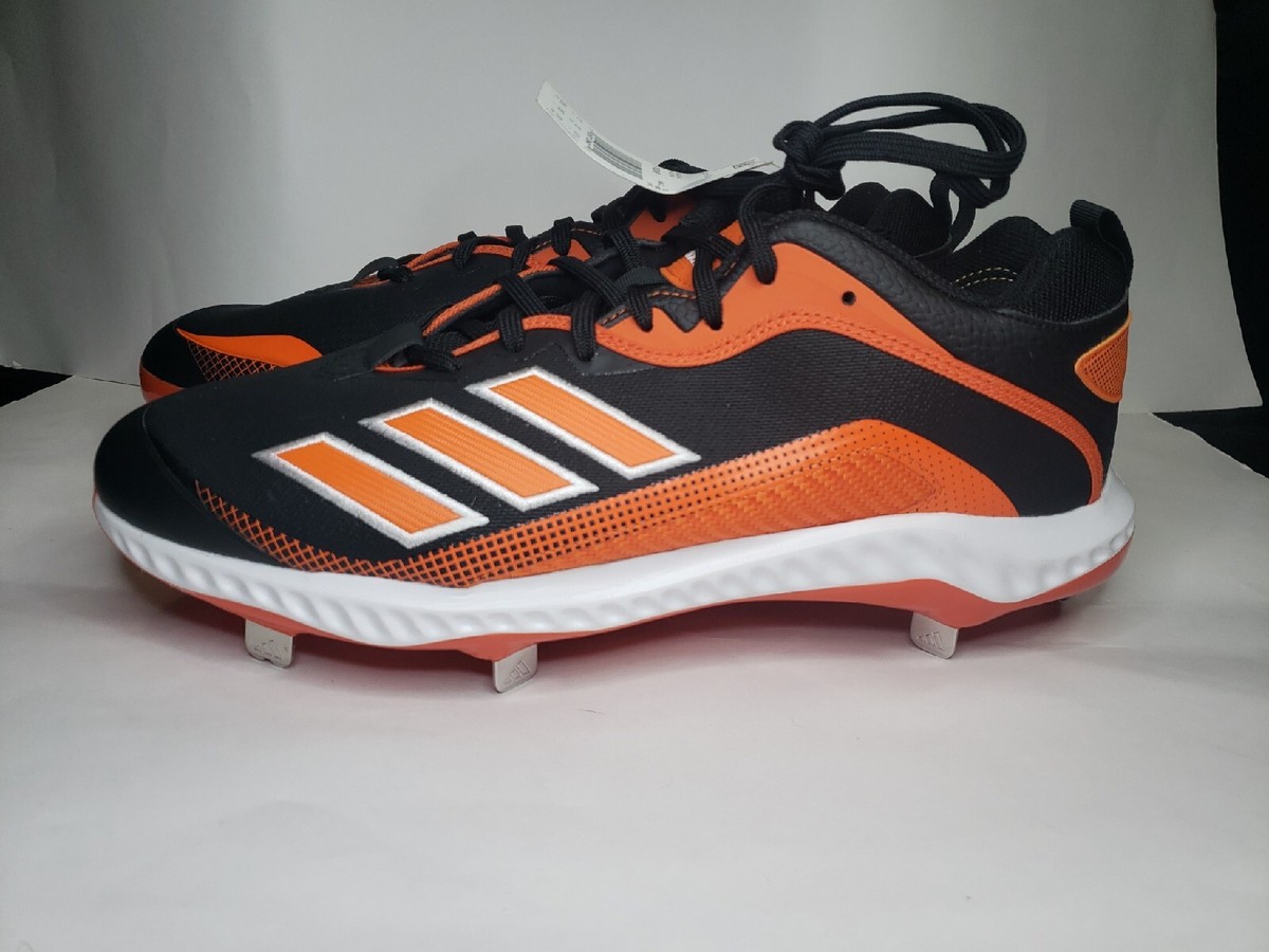 Adidas Men\'s Icon 6 Bounce Baseball Cleats Orange/Black Size 8.5 FV9349 NEW Adidas Men main image 3