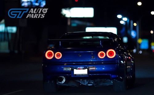 78 Works Fiber Ring V2 LED Taillights for Nissan Skyline R34 GTR GTT tail lamps - Picture 8 of 23