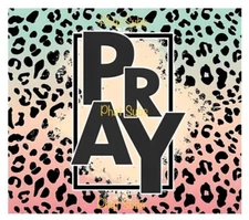 20oz Sublimation Tumbler Wrap Leopard Pray Ready To Press Transfer
