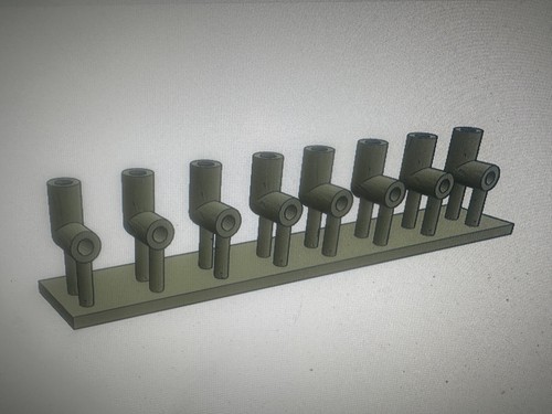 1/25 1/24 3D Resin Spark Plug Boot Connector Scale Model Kit Parts ( 8 boots) - 第 1/1 張圖片