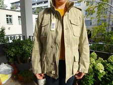 DIESEL RN 93243 CA 25594 JACKET giacca donna con cappuccio biker jeans taglia S sabbia nuova