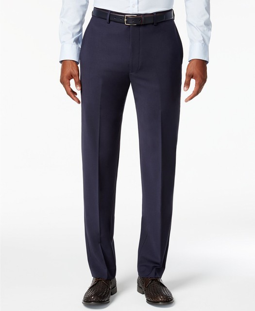 Calvin Klein Navy Men's Solid Slim Fit 