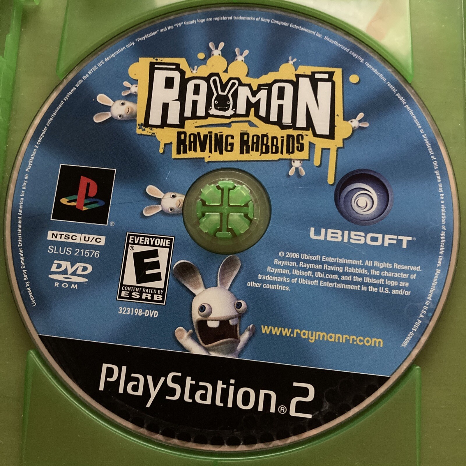 Rayman Raving Rabbids (Sony PlayStation 2, 2006) PS2 Game Disc Only ...