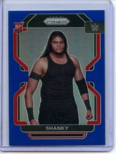 2022 Panini Prizm WWE Wrestling BLUE Parallel #120 Shanky RC SmackDown #56/199