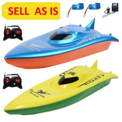 SELL AS IS 2pc RC Racing Boat Balaenoptera Musculus 22'' Speed Yacht 7002 Used