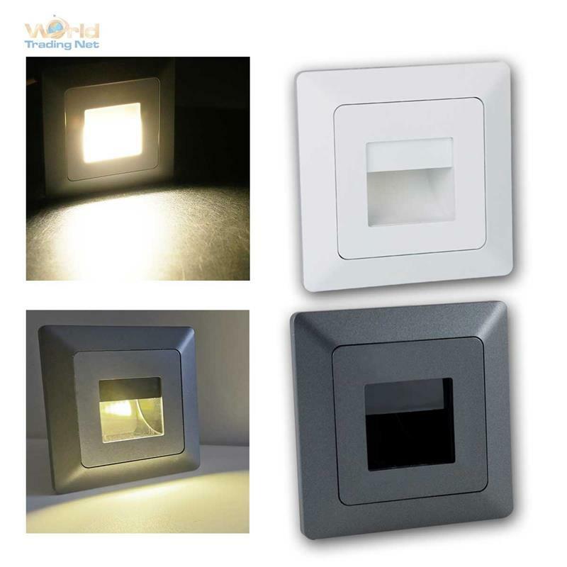 LED Wand-Einbaustrahler Serie MILOS, 230V Leuchte / Lampe für UP-Schalter-Dose Goedkope gewone winkel