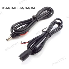 DC Connector Male Female Power Cable Wire For LED Strip Light 20AWG 5.5x2.1mm