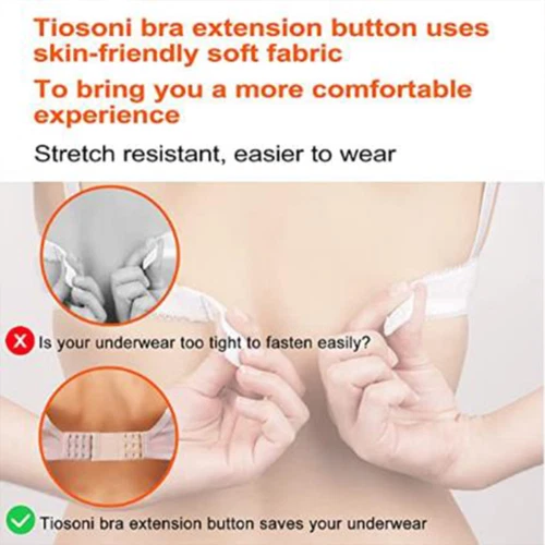 4Pcs Adjustable Bra Extender 2/3/4 Hooks with Elastic Underwear Strap Extension - Image 4 of 4
