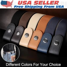Men Women Buckle-free Elastic Invisible Waist Belt for Jeans No Bulge Hassle